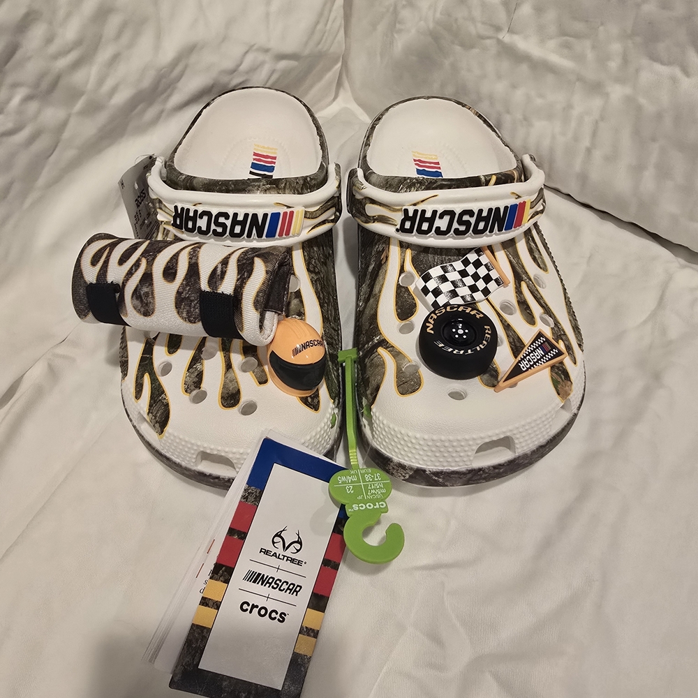 Crocs NASCAR Clogs - Men Size 5 Women 7